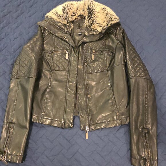 Faux Leather Jacket - Picture 1 of 6